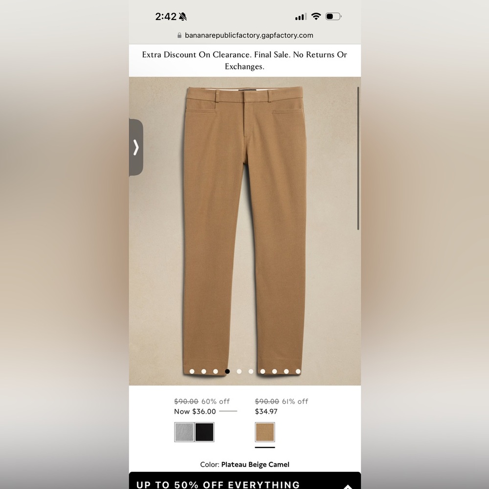 Banana Republic Sloan Curvy Fit